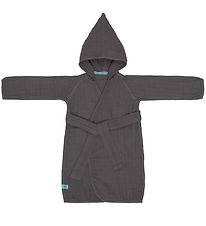 Lässig Badekåbe - Musselin - 12-18 mdr - Anthracite Lässig Badekåbe - Musselin - 12-18 mdr - Anthracite