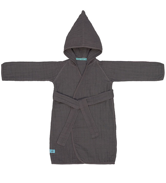 Lässig Badekåbe - Musselin - 12-18 mdr - Anthracite
