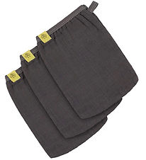 Lässig Vaskehandske - 3-pak - Anthracite Lässig Vaskehandske - 3-pak - Anthracite