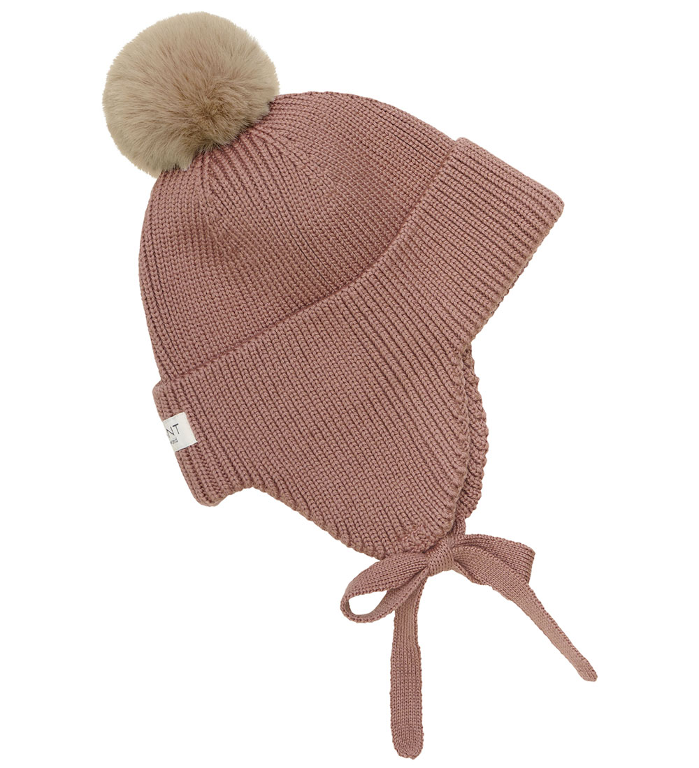 Bonnet En Fant - LaineAcrylique - Burlwood av Faux Cuir Pompon - En Fant - 48 - Bonnet 13 €