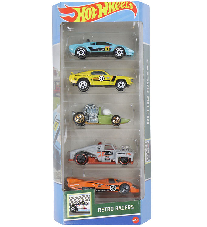Hot Wheels Biler - 5-pak - Retro Racers