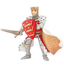 Papo Rød Kong Arthur - H: 7,5 cm Papo Rød Kong Arthur - H: 7,5 cm