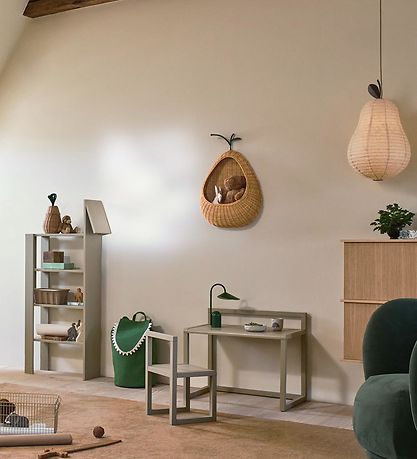 Ferm Living Lampeskærm - Pear - 37x62,7 cm - Natural