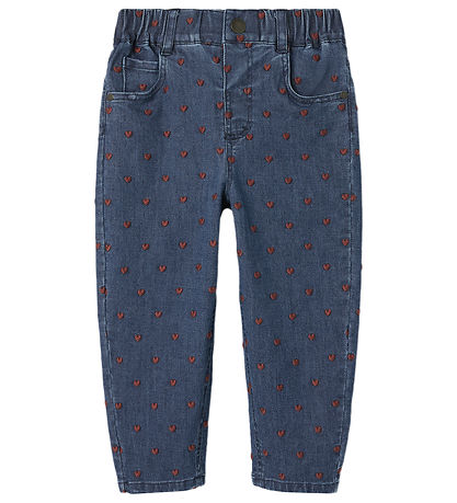 Lil Atelier Jeans - NmfLiva - Dark Blue Denim/Heart Embroidery