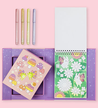 Tiger Tribe Farvesæt - Shimmer Colouring Set - Little Fairy Land Tiger Tribe Farvesæt - Shimmer Colouring Set - Little Fairy Land