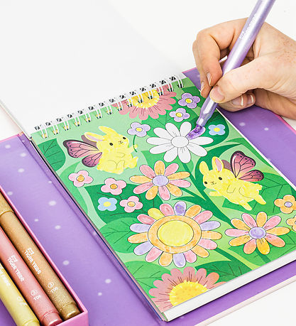 Tiger Tribe Farvesæt - Shimmer Colouring Set - Little Fairy Land Tiger Tribe Farvesæt - Shimmer Colouring Set - Little Fairy Land