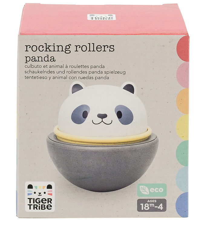 Tiger Tribe Legetøj - Rocking Rollers - Bioplast - 2i1 - Panda