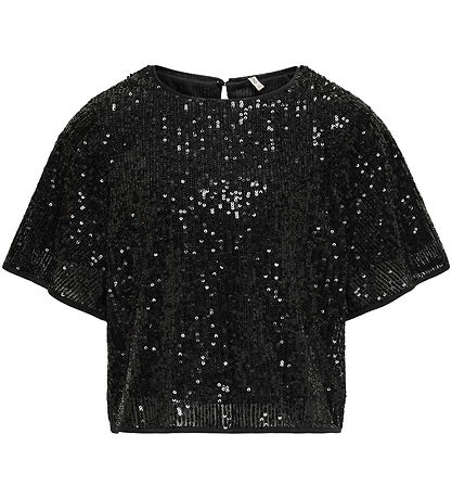 Kids Only T-shirt - KogFransa - Sort m. Palietter Kids Only T-shirt - KogFransa - Sort m. Palietter