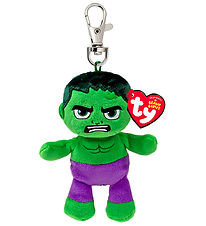 Ty Nøglering m. Bamse - Beanie Babies - 10 cm - Marvel Hulk Ty Nøglering m. Bamse - Beanie Babies - 10 cm - Marvel Hulk