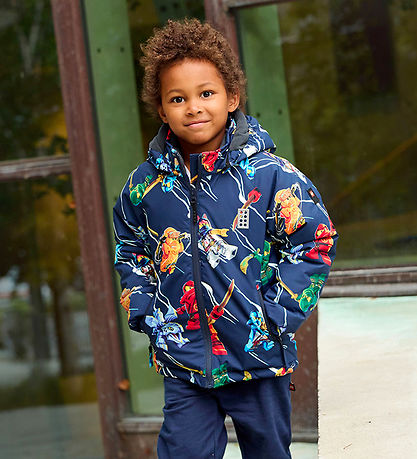 LEGO® Ninjago Dynejakke - LWJad 603 - Dark Navy LEGO® Ninjago Dynejakke - LWJad 603 - Dark Navy