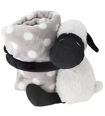 Bloomingville Bamse m. Tæppe - 25 cm - Dolly - Hvid Bloomingville Bamse m. Tæppe - 25 cm - Dolly - Hvid