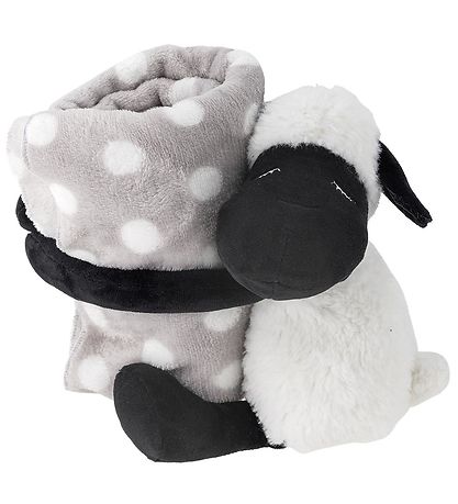 Bloomingville Bamse m. Tæppe - 25 cm - Dolly - Hvid Bloomingville Bamse m. Tæppe - 25 cm - Dolly - Hvid
