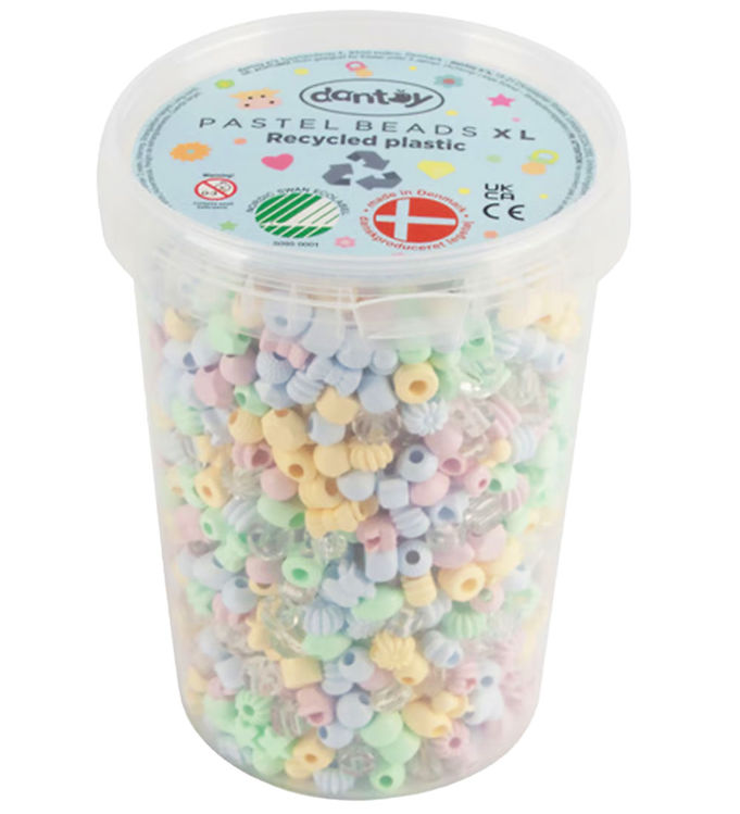 Dantoy Pastel Beads - From Recycled Plastic - 1580 pcs