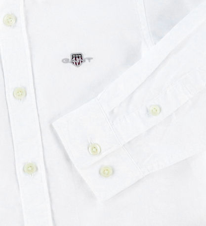 GANT Skjorte - Shield Oxford - Hvid GANT Skjorte - Shield Oxford - Hvid