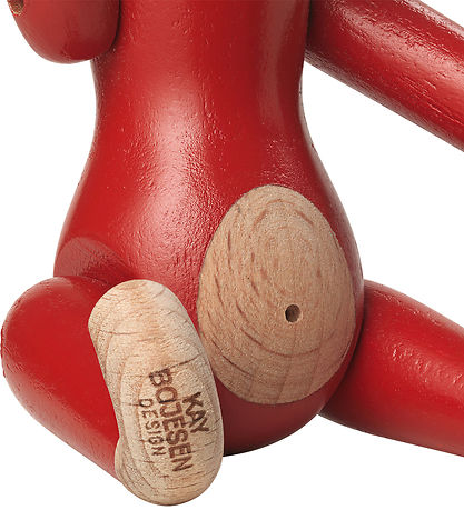 Kay Bojesen Træfigur - Abe - 9,5 cm - Vintage - Mini - Rød Kay Bojesen Træfigur - Abe - 9,5 cm - Vintage - Mini - Rød