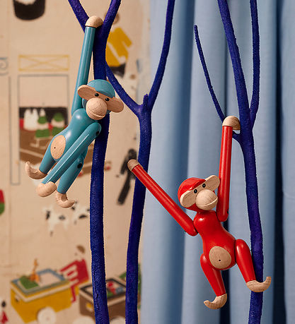 Kay Bojesen Træfigur - Abe - 9,5 cm - Vintage - Mini - Rød Kay Bojesen Træfigur - Abe - 9,5 cm - Vintage - Mini - Rød