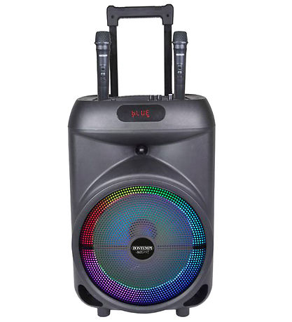 Bontempi Højtaler m. Mikrofoner/Lys - 87 cm - Trådløs - Trolley