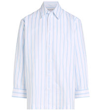Calvin Klein Skjorte - Striped Oxford - White/Blue Stripe Calvin Klein Skjorte - Striped Oxford - White/Blue Stripe