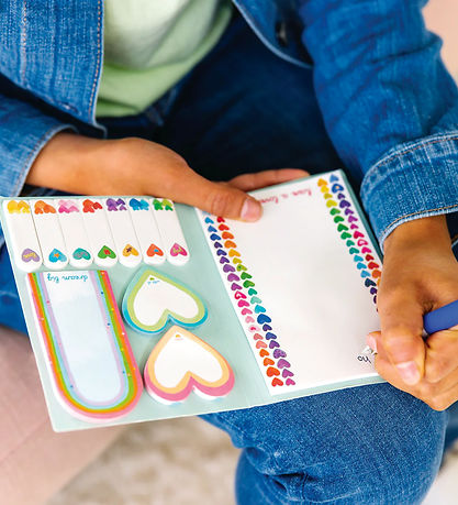 Ooly Sticky Notes Bog - Side Notes - Rainbow Hearts Ooly Sticky Notes Bog - Side Notes - Rainbow Hearts