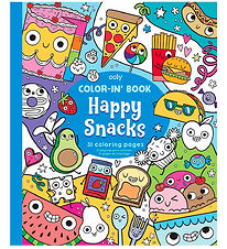 Ooly Malebog - Color-in' Book - Happy Snacks