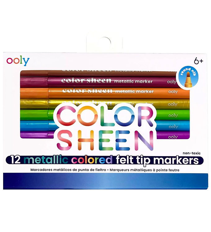 Ooly Tuscher - Color Sheen Metallic - 12 stk