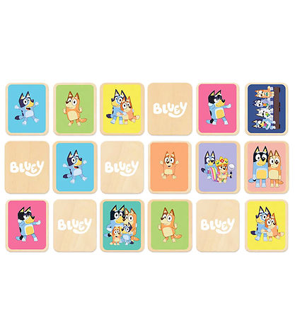Bluey Memory-Spiel - Holz - 18 Teile