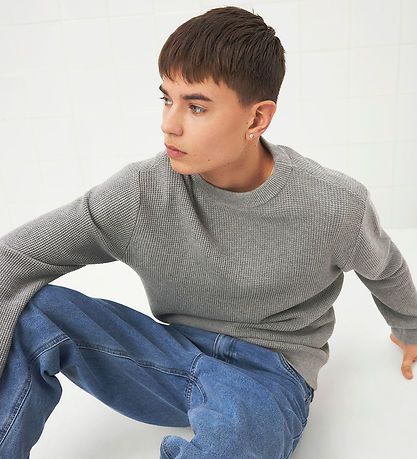 LMTD Bluse - Strik - NlmBilas - Grey Melange LMTD Bluse - Strik - NlmBilas - Grey Melange