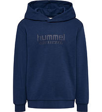 Hummel Hættetrøje - hmlJR Base - Dress Blues Hummel Hættetrøje - hmlJR Base - Dress Blues