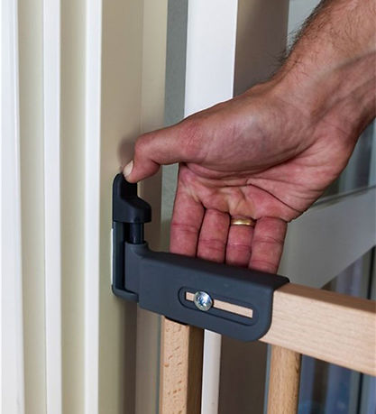 BabyDan Sikkerhedsgitter - Flexi Fit Wood Deluxe - Nature BabyDan Sikkerhedsgitter - Flexi Fit Wood Deluxe - Nature