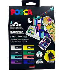 Posca Tuscher - PC-5M - 8 stk. - Multifarvet