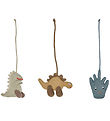 OYOY Ophæng - 3 stk - Dino - Beige / Saffron / Aqua Blue OYOY Ophæng - 3 stk - Dino - Beige / Saffron / Aqua Blue