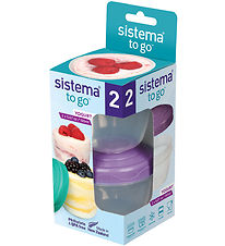 Sistema Beholdere - Yogurt 2-Pack - 150 ml - Turkis/Lilla Sistema Beholdere - Yogurt 2-Pack - 150 ml - Turkis/Lilla