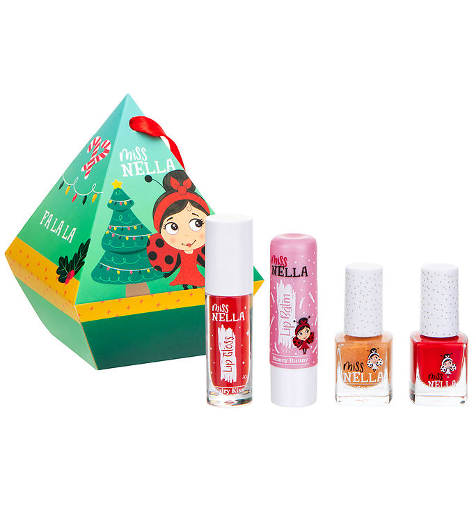 Miss Nella Gaveæske - Candy Cane Festive 2 - Neglelak/Lip Balm/L