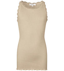 Rosemunde Top - Lang - Beathe - Rib - Silver Lining m. Blonder Rosemunde Top - Lang - Beathe - Rib - Silver Lining m. Blonder