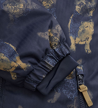 Minymo Vinterjakke - Navy m. Hunde