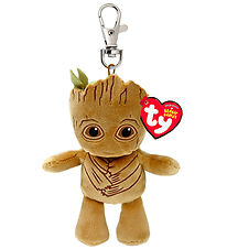 Ty Nøglering m. Bamse - Beanie Babies - 10 cm - Marvel Groot Ty Nøglering m. Bamse - Beanie Babies - 10 cm - Marvel Groot