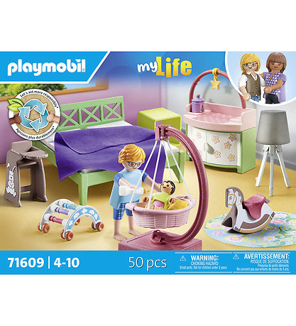 Playmobil My Life - Soveværelse m. Baby - 71609 - 50 Dele