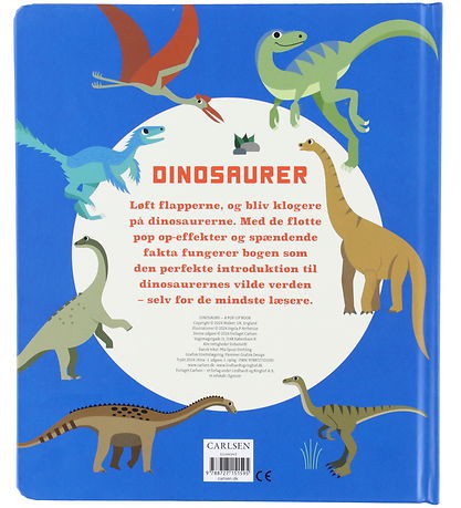 Forlaget Carlsen Pop Op Bog - Dinosaurer
