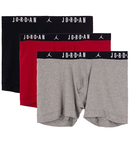 Jordan Boxershorts - 3-pak - Sort/Rød/Grå Jordan Boxershorts - 3-pak - Sort/Rød/Grå
