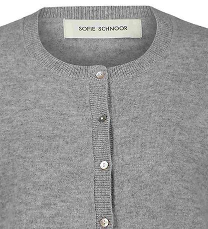 Sofie Schnoor Cardigan - Strik - Uld - Grey Melange Sofie Schnoor Cardigan - Strik - Uld - Grey Melange