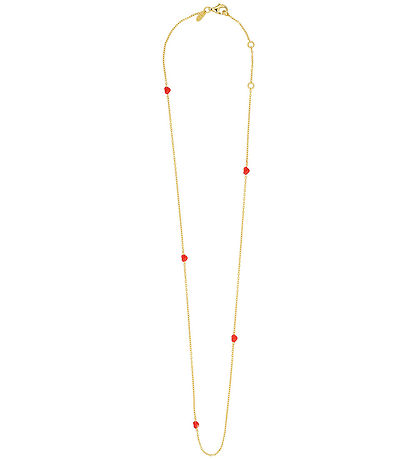 Design Letters Halskæde - Little Big Love - Guld/Rød Design Letters Halskæde - Little Big Love - Guld/Rød