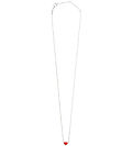 Collier Design Letters - Petit BIG Love - Argent/Rouge