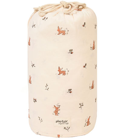 Play&Go Legetøjstæppe - Ø120 cm - Soft Organic - Rabbit