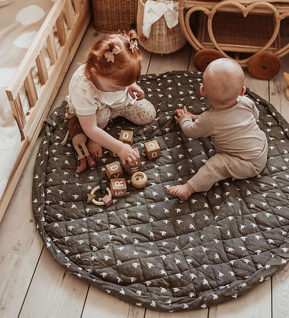 Play&Go Legetøjstæppe - Ø120 cm - Soft Organic - Bird Play&Go Legetøjstæppe - Ø120 cm - Soft Organic - Bird