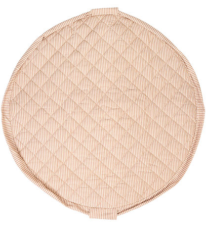 Play&Go Legetøjstæppe - Ø120 cm - Soft Organic - Stripes Brown Play&Go Legetøjstæppe - Ø120 cm - Soft Organic - Stripes Brown