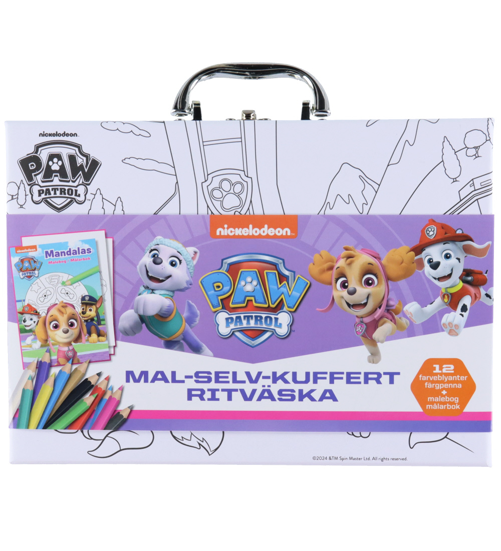 Alvilda Koffer - Paw Petrol Skye - Bemalen Sie Ihren Koffer - Alvilda - One Size - Kreatives Spielset