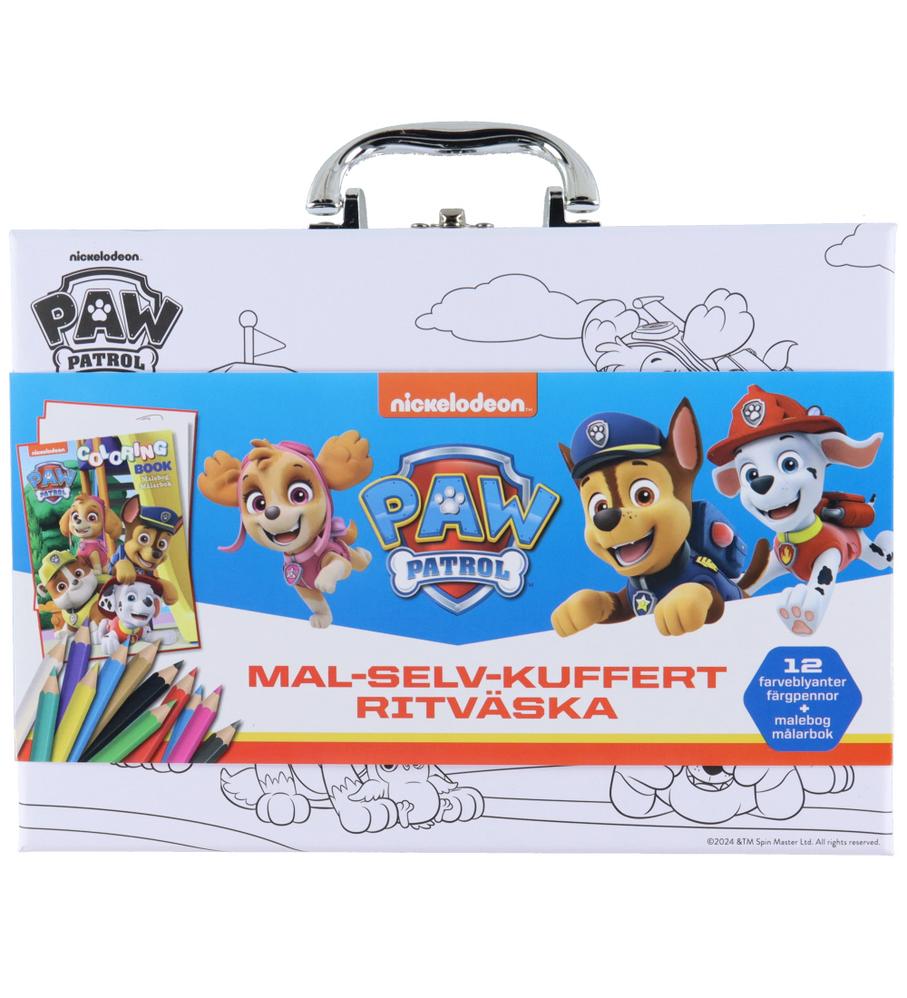 Alvilda Koffer - Paw Patrol - Schilder jezelf Koffer - Alvilda - OneSize - Knutselpakket