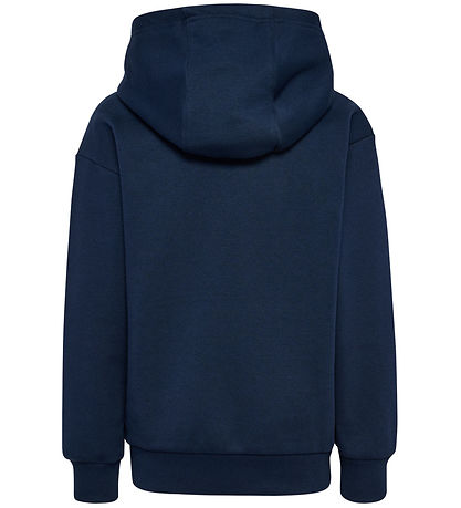 Hummel Hættetrøje - hmlJr - Loose Hoodie - Dress Blue Hummel Hættetrøje - hmlJr - Loose Hoodie - Dress Blue