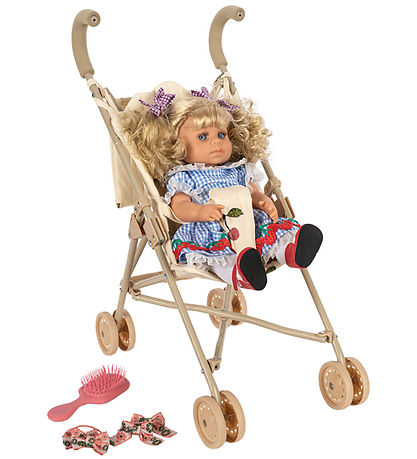 Konges Sløjd Dukke m. Klapvgn  -Delphine Doll