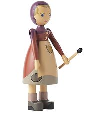 Kay Bojesen Trä figur - 14,5 cm - Liten Flicka med brätte
